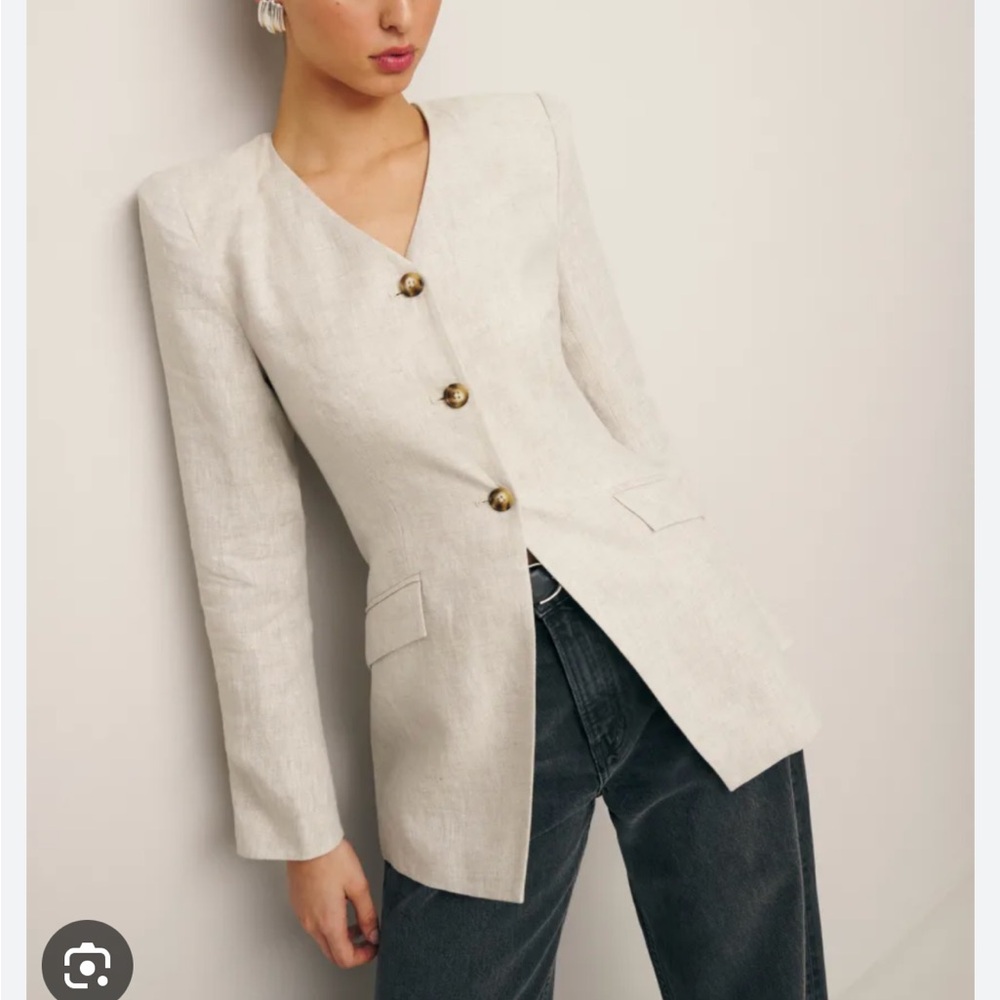 Reformation Larsen Linen Jacket